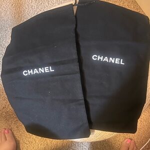 CHANEL Black Dust Covers with White Logo medium size
Set of 2